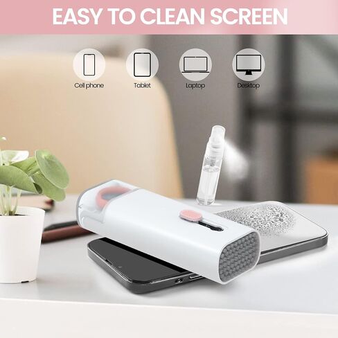 VUBOJO Laptop Screen Keyboard Earbud Cleaner Kit，Electronics Cleaning Tool for MacBook iPad iPhone Pro Cell Phone,airpod Cleaner kit,Computer Cleaning Tool Kit(Blue) in Kuwait
