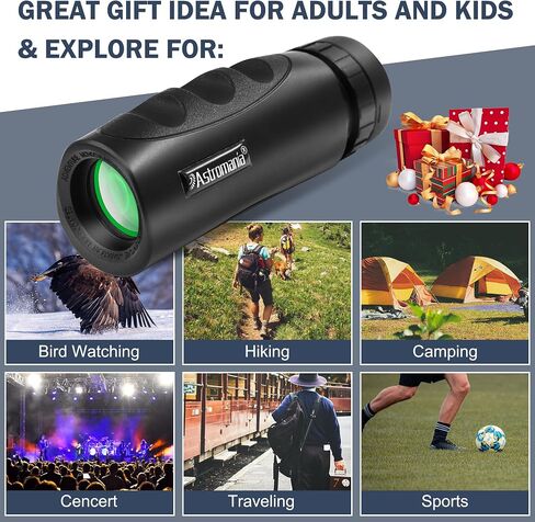 Astromania Upgraded 10x25 Waterproof Compact Monocular, Smaller Size Easier to Carry Around for Bird Watching Hunting Camping Hiking Sport Game Concerts in Saudi Arabia