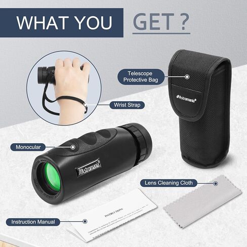Astromania Upgraded 10x25 Waterproof Compact Monocular, Smaller Size Easier to Carry Around for Bird Watching Hunting Camping Hiking Sport Game Concerts in Saudi Arabia