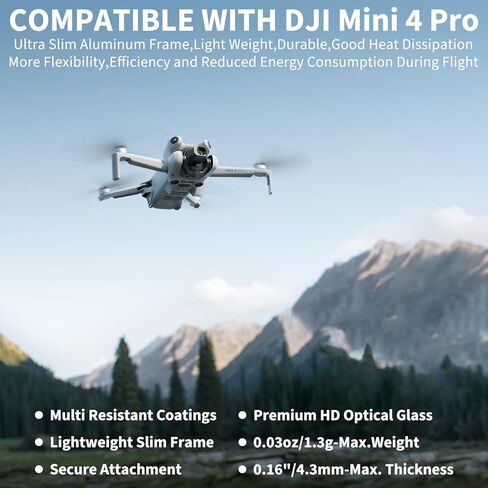 ND & CPL Lens Filter Set for DJI Mini 4 Pro (Aluminum Frame),8 Pack ND8 ND16 ND32 ND64 ND128 ND256 UV CPL,Multi-Coated HD Optical Glass Polarizer,DJI Mini 4 Pro Drone Lens Accessories in Saudi Arabia