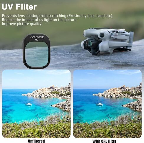 ND & CPL Lens Filter Set for DJI Mini 4 Pro (Aluminum Frame),8 Pack ND8 ND16 ND32 ND64 ND128 ND256 UV CPL,Multi-Coated HD Optical Glass Polarizer,DJI Mini 4 Pro Drone Lens Accessories in Saudi Arabia