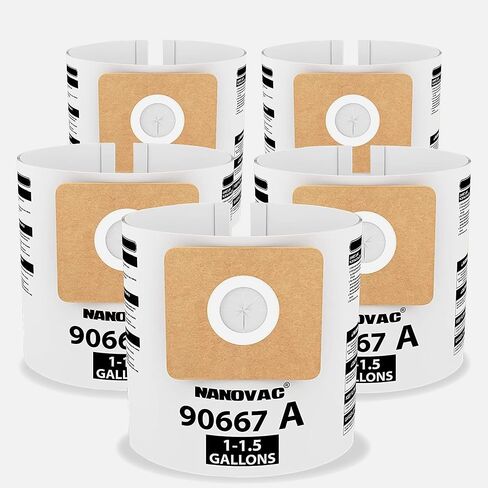 For Shop Vac Bags 10-14 Gallon - Reinforced Type I 90672, Type F 906620, VF2005 - Double-Layer 12 Gallon Shop Vac Bag (5 Pack) in Saudi Arabia