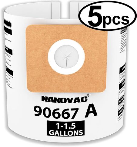 For Shop Vac Bags 10-14 Gallon - Reinforced Type I 90672, Type F 906620, VF2005 - Double-Layer 12 Gallon Shop Vac Bag (5 Pack) in Saudi Arabia