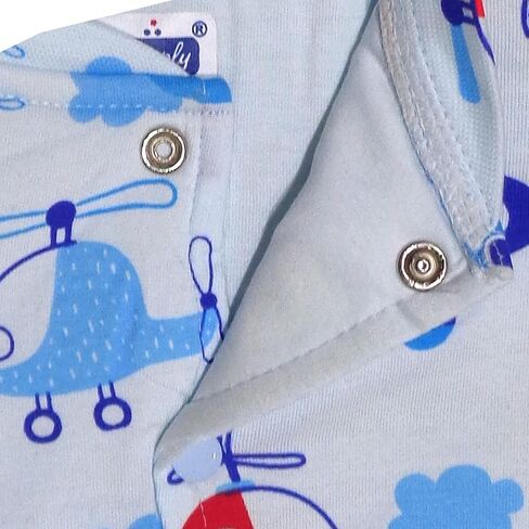 Simply Toddler Pajamas for Boys & Girls - 100% Organic Cotton Unisex child Outfits, 2 Piece Baby Long Sleeve clothes for kids in Saudi Arabia
