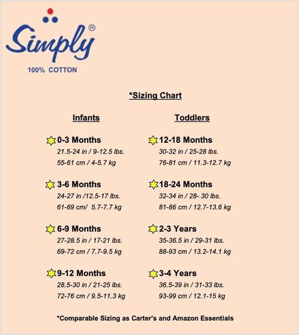 Simply Toddler Pajamas for Boys & Girls - 100% Organic Cotton Unisex child Outfits, 2 Piece Baby Long Sleeve clothes for kids in Saudi Arabia