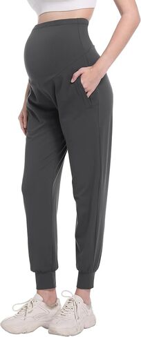 V VOCNI Maternity Joggers Pants Sweatpants Yoga Lounge Workout Activewear Pregnancy Pants with Pockets in Kuwait