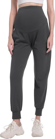V VOCNI Maternity Joggers Pants Sweatpants Yoga Lounge Workout Activewear Pregnancy Pants with Pockets in Kuwait
