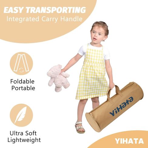 YIHATA Bed Rail for Toddlers, 1 Pack Foldable Baby Bed Rail Guard Kids Foam Bed Bumper Safety Bed Rail for Toddlers with Non-Slip Machine Washable Cover Bed Side Rail for Queen, King, Twin Bed in Kuwait