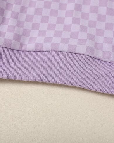 WESIDOM Toddler Baby Girl Clothes Checkered Long Sleeve Pullover Tops + Pants Toddler Girl Sweatsuit Fall Winter Outfits in Kuwait