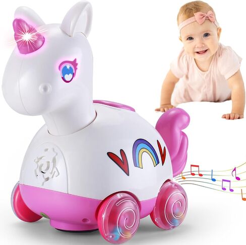 Baby Musical Bunny Toy Dancing Crawling Tummy Time Toys, Light Up Infant Toys 0-3-6 6-12 12-18 Months Birthday Gifts for 1 2 Year Old Boys Girls Baby Learning Development Toddler Toys Age 1-2 in Saudi Arabia