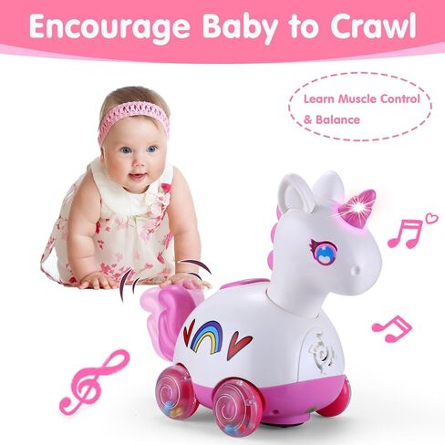Baby Musical Bunny Toy Dancing Crawling Tummy Time Toys, Light Up Infant Toys 0-3-6 6-12 12-18 Months Birthday Gifts for 1 2 Year Old Boys Girls Baby Learning Development Toddler Toys Age 1-2 in Saudi Arabia