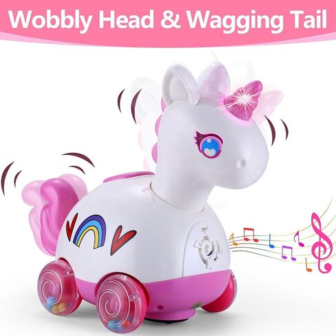 Baby Musical Bunny Toy Dancing Crawling Tummy Time Toys, Light Up Infant Toys 0-3-6 6-12 12-18 Months Birthday Gifts for 1 2 Year Old Boys Girls Baby Learning Development Toddler Toys Age 1-2 in Saudi Arabia