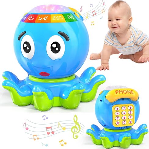 Baby Musical Bunny Toy Dancing Crawling Tummy Time Toys, Light Up Infant Toys 0-3-6 6-12 12-18 Months Birthday Gifts for 1 2 Year Old Boys Girls Baby Learning Development Toddler Toys Age 1-2 in Saudi Arabia