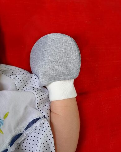 Wrist Tab Baby Mittens 0-6,6-12 Months Organic Cotton for Newborn Baby Boys Girls in Saudi Arabia