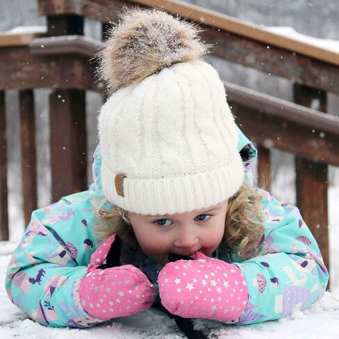 JAN & JUL Mittens for Baby Toddler Kids, Waterproof Insulated Winter Gloves for Girls in Kuwait