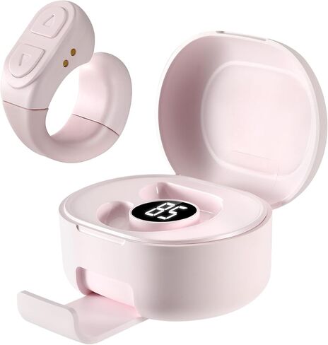 Upgrade Scrolling Ring, Remote Control for TikTok, Bluetooth Ring Scroller with Stand, Bluetooth Camera Remote Compatible with iPhone, iPad, iOS Android Cell Phone-Pink in Saudi Arabia