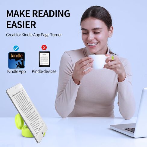 Upgrade Scrolling Ring, Remote Control for TikTok, Bluetooth Ring Scroller with Stand, Bluetooth Camera Remote Compatible with iPhone, iPad, iOS Android Cell Phone-Pink in Saudi Arabia