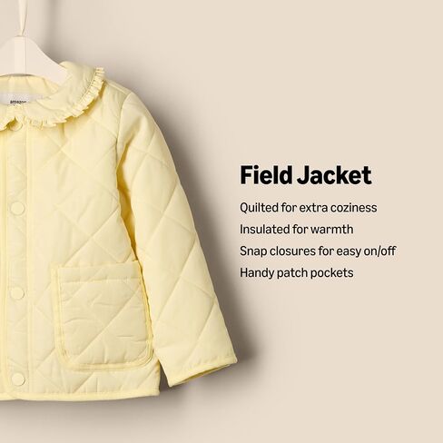Amazon Essentials x Sofia Grainge Toddlers and Baby Girls' Midweight Field Jacket with Ruffle in Saudi Arabia