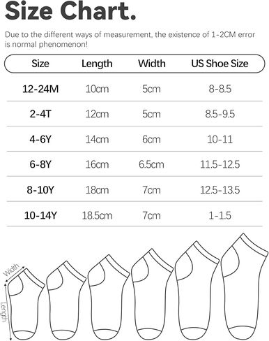 Glooarm 25 Pairs Toddler Socks, Boys Socks Kids Ankle Socks Low Cut Half Cushion Socks for Boys Girls in Saudi Arabia