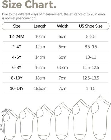 Glooarm 25 Pairs Toddler Socks, Boys Socks Kids Ankle Socks Low Cut Half Cushion Socks for Boys Girls in Saudi Arabia