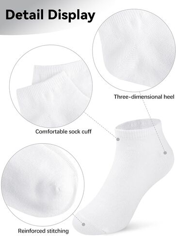 Glooarm 25 Pairs Toddler Socks, Boys Socks Kids Ankle Socks Low Cut Half Cushion Socks for Boys Girls in Saudi Arabia