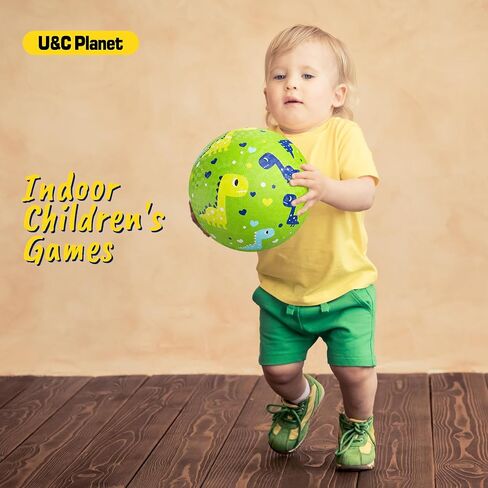 U&C Planet 2 عبوة من كرات الملعب للأطفال، كرة مطاطية كرتونية مقاس 8.5 بوصة مع مضخة دودج بول كيك بول في الهواء الطلق لعبة كرة داخلية للأطفال الصغار الأولاد والبنات in Kuwait