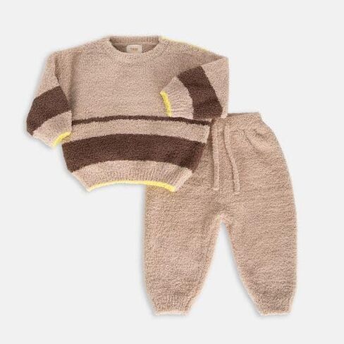 7AM Enfant Unisex Baby Sweater - Long Sleeve Toddler Striped Sweater, Soft Sweatshirt for Baby Boy & Girl | Machine Washable in Saudi Arabia