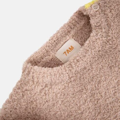 7AM Enfant Unisex Baby Sweater - Long Sleeve Toddler Striped Sweater, Soft Sweatshirt for Baby Boy & Girl | Machine Washable in Saudi Arabia