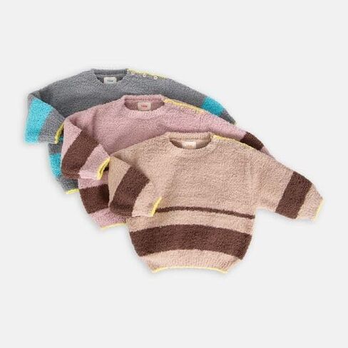 7AM Enfant Unisex Baby Sweater - Long Sleeve Toddler Striped Sweater, Soft Sweatshirt for Baby Boy & Girl | Machine Washable in Saudi Arabia