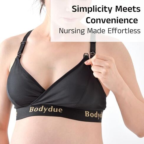 Absobra Nursing Pad-Free Nursing Bra for Easy Breastfeeding Maternity Essential Wireless Full-Coverage Comfort in Saudi Arabia