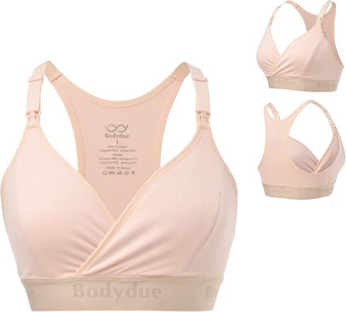 Absobra Nursing Pad-Free Nursing Bra for Easy Breastfeeding Maternity Essential Wireless Full-Coverage Comfort in Saudi Arabia