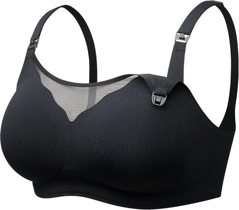 Momcozy Nursing Bras for Breastfeeding, Breathable Mesh Nursing Bras Comfort Maternity Bra Wireless Pregnancy Sleep Bra in Kuwait