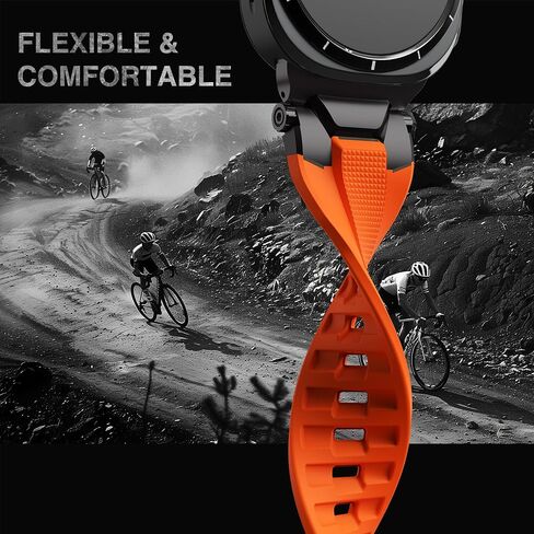 ULTIMAL Watch Band Compatible for Samsung Galaxy Watch Ultra 47mm(2024) Compatible with Samsung Watch Strap Bands for Men Sport Bands for Watch Rugged Premium TPU & Metal in Kuwait