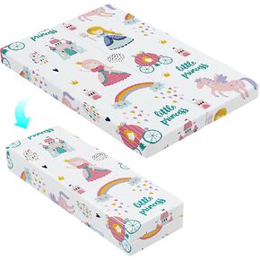 Foldable Noiseless Pack and Play Mattress, 38x26 Premium Foam Portable Pack n Play Mattresses, Odorless & Steady Playard Mattress fits ONLY Playpens (28.5 * 39.5"), Princess
