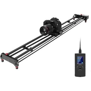 GVM Motorized Camera Slider, 48"/120CM Carbon Fiber Camera Slider with Time-Lapse Photography, Automatic Round Trip, Tracking Shooting and 120 Degree Panoramic Shooting, with Remote Controller