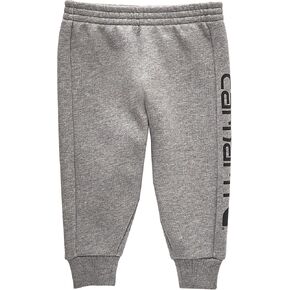 Carhartt Baby Boy's Fleece Joggers Sweatpants Knit Pants, Charcoal Grey Heather