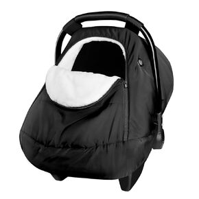 Winter Car Seat Covers for Babies, Carseat Cover Boys, Cozy & Warm Cover, Infant Car Seat Canopy Water Resistant, Universal Cold Weather Shield, Black