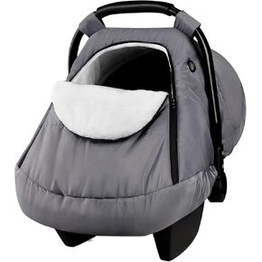 Winter Car Seat Covers for Babies, Carseat Cover Boys, Cozy & Warm Cover, Infant Car Seat Canopy Water Resistant, Universal Cold Weather Shield, Black in Kuwait