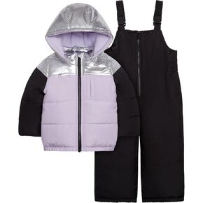 Carter's baby-girls 2-piece Snowsuit Puffer Jacket and Skibib Snow Pant Set