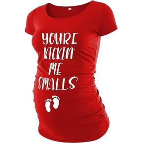 Black Maternity Shirts, Short Sleeve Maternity Shirts, Pregnancy Shirts for Women Announcement, Maternity Tops