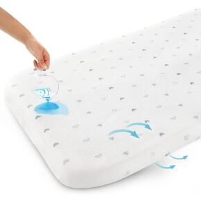 Bassinet Mattress Pad 18" x 30" x 0.8" Compatible with Halo Bassinest Swivel, Flex, Glide, Premiere & Luxe Series Sleeper, Waterproof Breathable Soft Baby Foam with Removable Zippered Cover