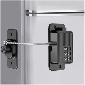 Refrigerator Fridge Freezer Door Lock with Password, Child Proof Door Lock for Kitchen Refrigerator, Cabinets and Drawers, Closets, Windows, Doors-No Tools Need or Drill (Patent)