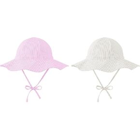 Zando Baby Sun Hat UPF 50+ Toddler Sun Protection Bucket Hats for Boys Girls Infant Wide Brim Beach Hat Baby Bucket Hat 0-4T