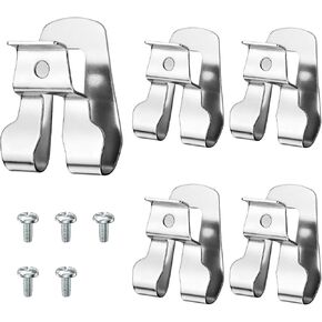 Belt Clip for Ryobi, 5Pcs Drill Clip for Tool Belt 633586002 636181001 Replacement Part with Screws, Stainless Steel Driver Hook for Ryobi and Ridgid 18 volt Tools Ullnosoo