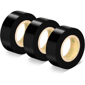 White Electrical Tape, UL Approved, Industrial Grade Electrical Tape, Multipurpose Electric Tape for Wrapping Wiring Harness, Electric Insulating, 0.7in X 33ft (3 Pack) in Kuwait