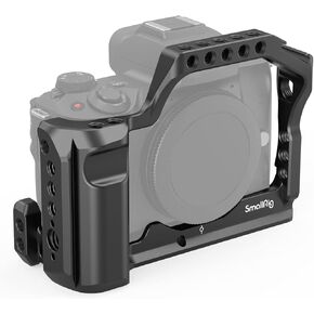 SmallRig M50 /M50 II /M5 Cage (Upgraded), Aluminum Alloy Video Film Movie Making Rig with Integrated Grip and NATO Rail for Canon M50 /M50 II /M5 2168C