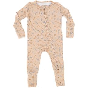 Organic Baby Bamboo Rompers with 11 Signature Prints - Infant Zipper Jumpsuits