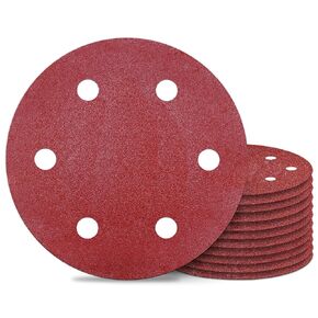 Awutzut 9 Inch 6 Hole Sanding Discs 150 Grit Hook and Loop for Drywall Sander 15PCS