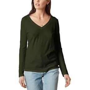 VELVET BY GRAHAM & SPENCER Women's Originals V-Neck Longsleeve Tee