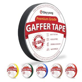GEYYANG Blue Gaffers Tape - 0.7" x 22 Yards - Heavy Duty Gaff Tape for Cables, Photography, Filming Backdrop, Theater Stage Setup, Floor Marking, Residue Free, Non-Reflective